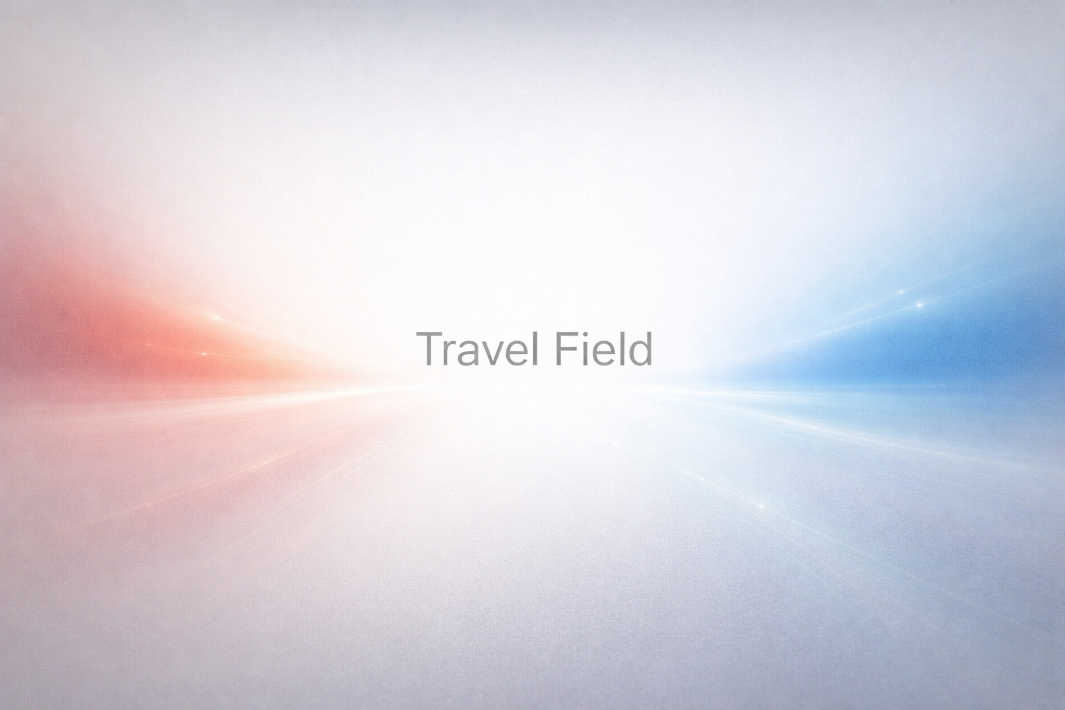 Travel Field — navigation as carried direction — Ambient Architecture