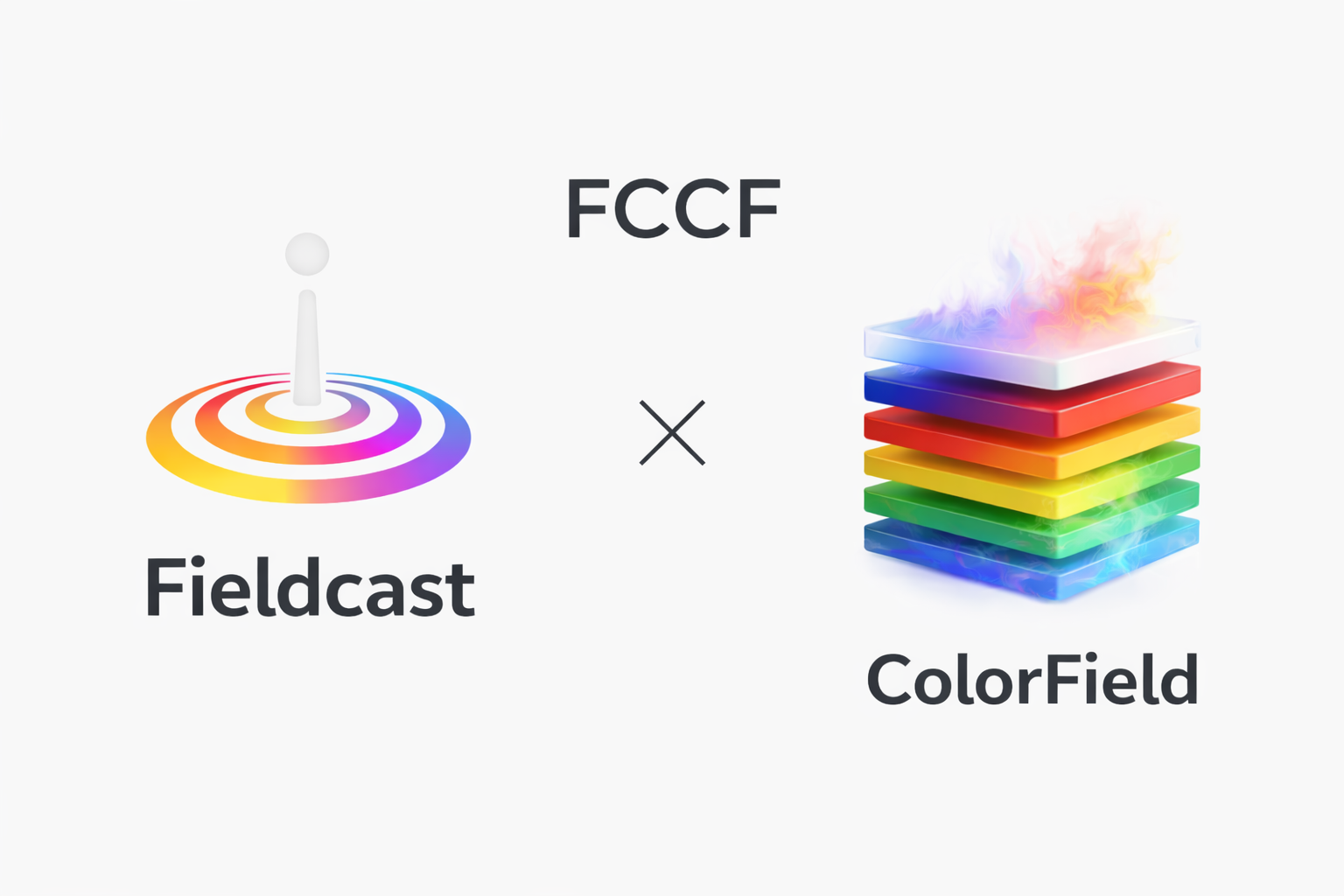 Fieldcast white logo