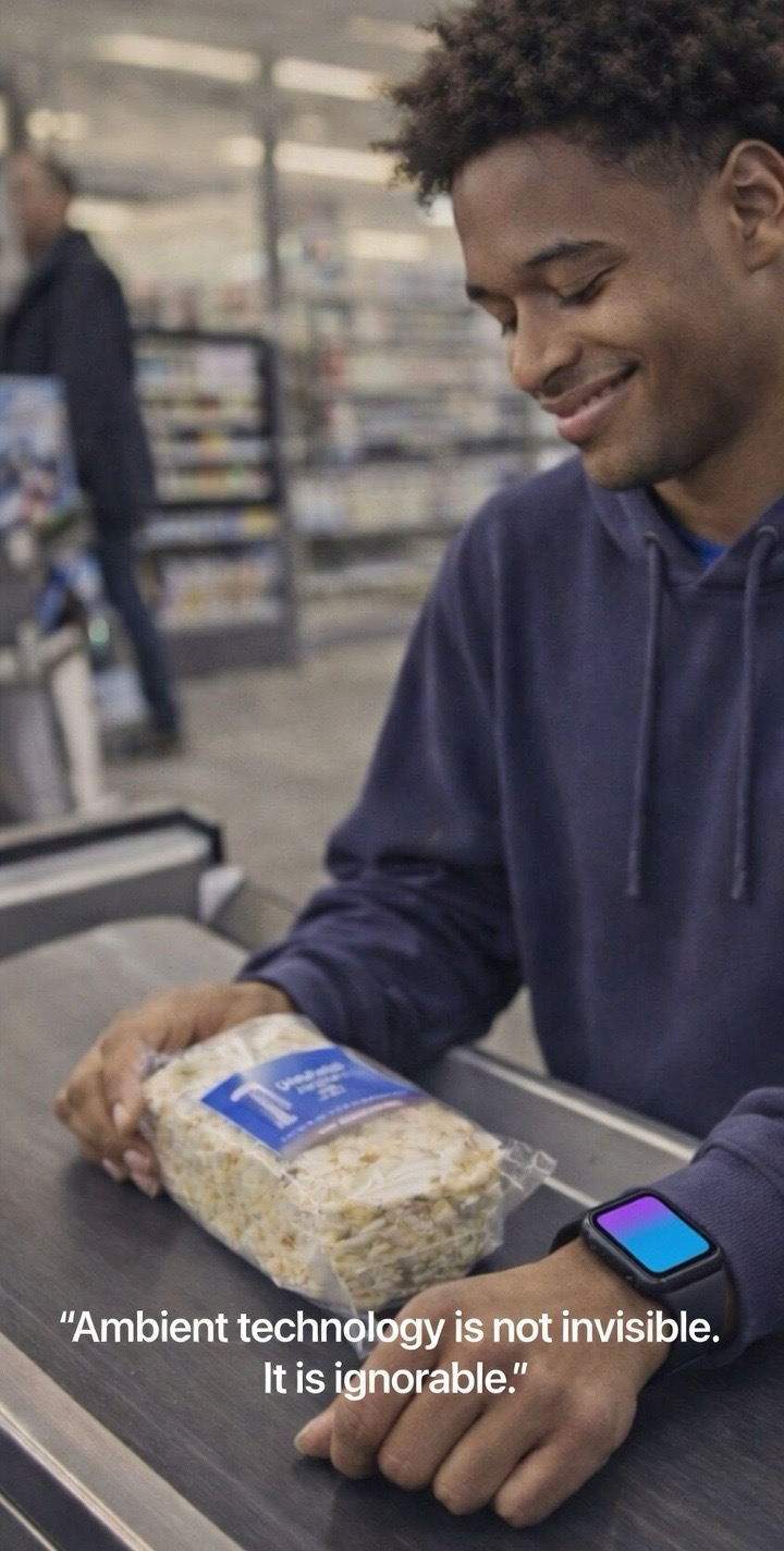 Canonical ambient attractor bleed while human remains attention-free